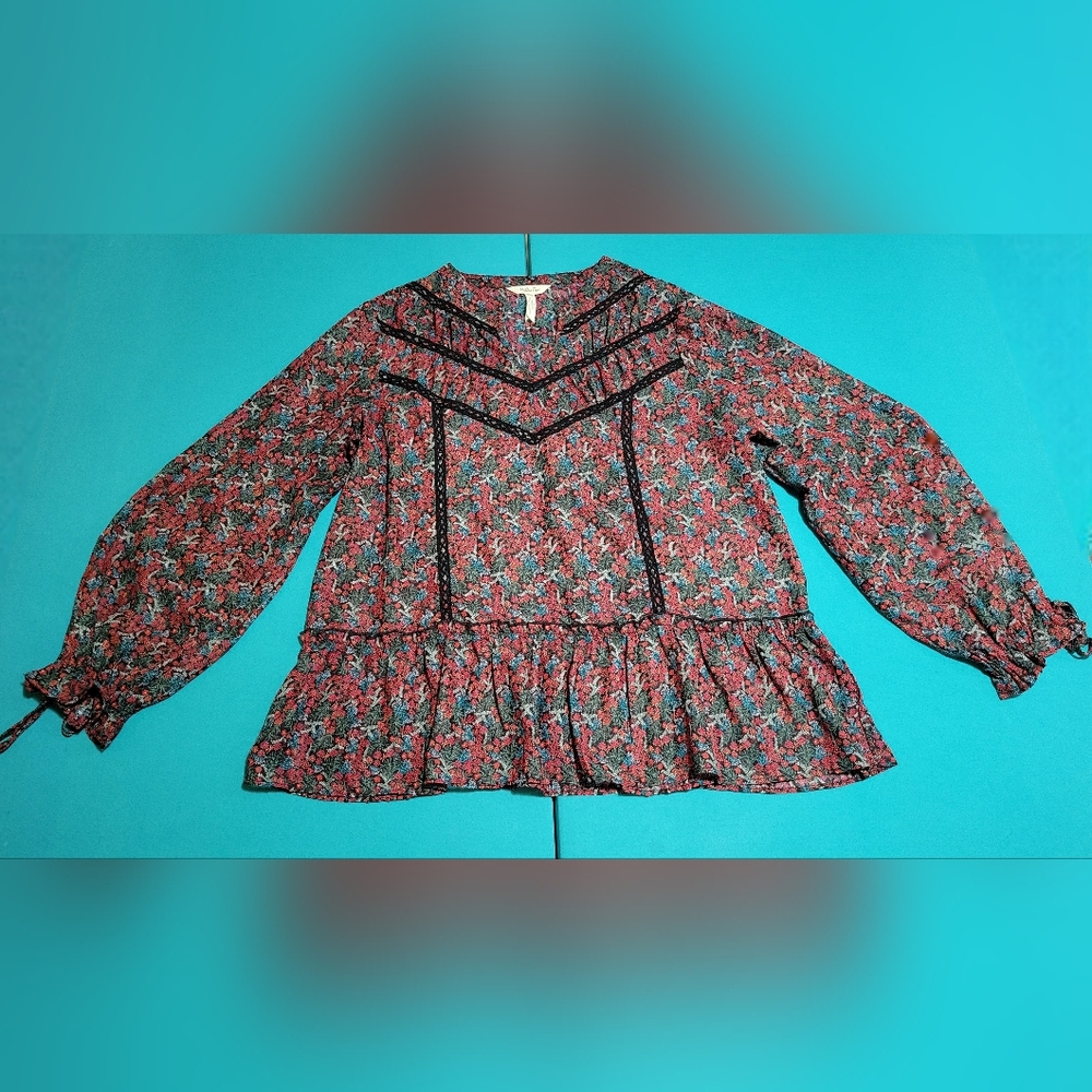 Womens Matilda Jane Choose Your Own Path Carol Top Floral Red Size L